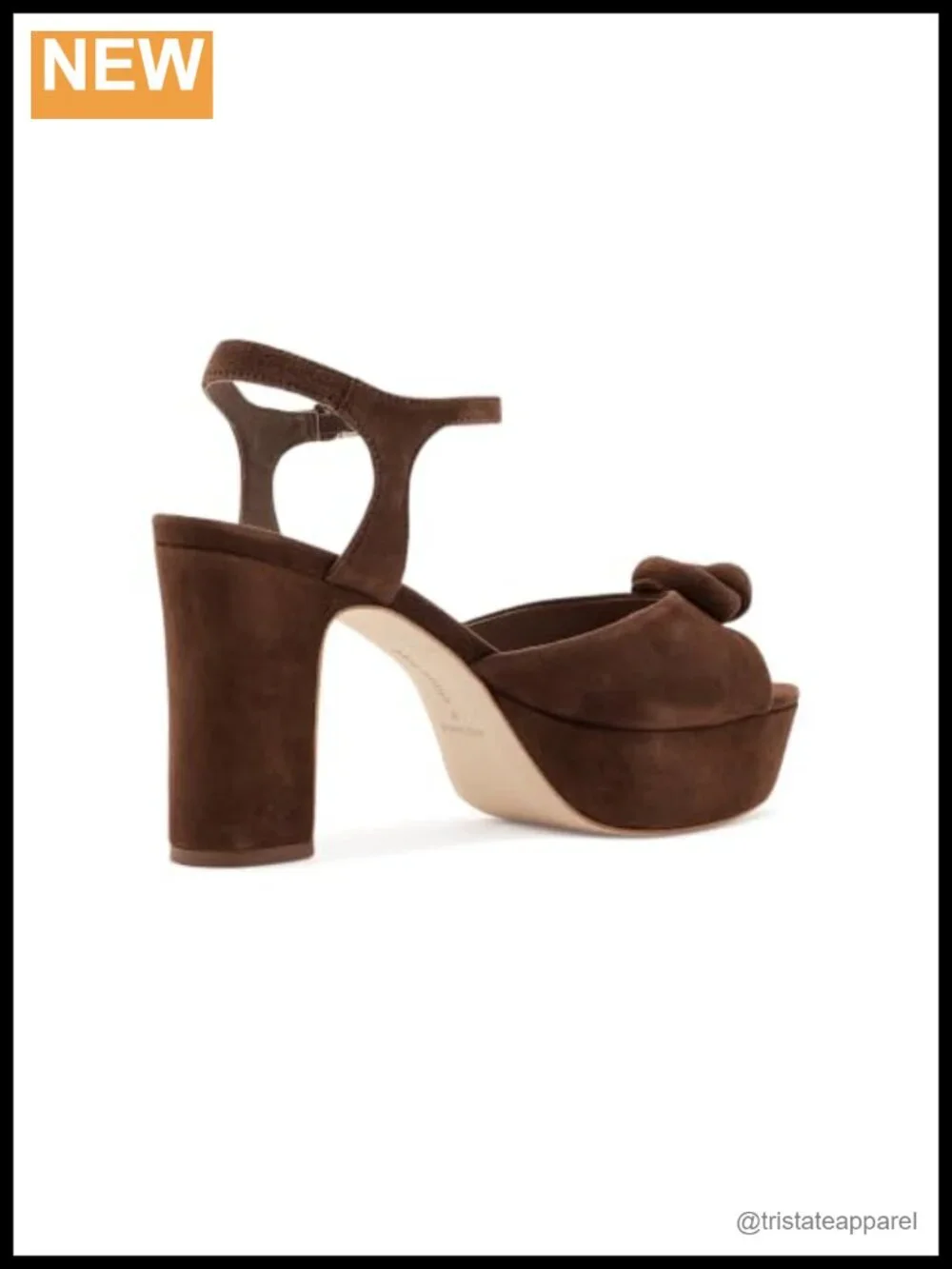 Suede Platform Sandals Block Heel Ankle Strap Buckle Open Toe Padded